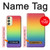 W3698 LGBT Gradient Pride Flag Hülle Schutzhülle Taschen und Leder Flip für Samsung Galaxy A24 4G