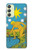 W3744 Tarot Card The Star Hülle Schutzhülle Taschen und Leder Flip für Samsung Galaxy A24 4G