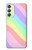 W3810 Pastel Unicorn Summer Wave Hülle Schutzhülle Taschen und Leder Flip für Samsung Galaxy A24 4G