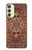 W3813 Persian Carpet Rug Pattern Hülle Schutzhülle Taschen und Leder Flip für Samsung Galaxy A24 4G