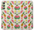 W3883 Fruit Pattern Hülle Schutzhülle Taschen und Leder Flip für Samsung Galaxy A24 4G