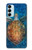 W1249 Blue Sea Turtle Hülle Schutzhülle Taschen und Leder Flip für Samsung Galaxy M14