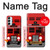 W2058 England British Double Decker Bus Hülle Schutzhülle Taschen und Leder Flip für Samsung Galaxy M14