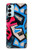 W3445 Graffiti Street Art Hülle Schutzhülle Taschen und Leder Flip für Samsung Galaxy M14