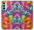 W3477 Abstract Diamond Pattern Hülle Schutzhülle Taschen und Leder Flip für Samsung Galaxy M14