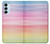 W3507 Colorful Rainbow Pastel Hülle Schutzhülle Taschen und Leder Flip für Samsung Galaxy M14