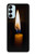 W3530 Buddha Candle Burning Hülle Schutzhülle Taschen und Leder Flip für Samsung Galaxy M14