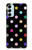 W3532 Colorful Polka Dot Hülle Schutzhülle Taschen und Leder Flip für Samsung Galaxy M14