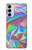 W3597 Holographic Photo Printed Hülle Schutzhülle Taschen und Leder Flip für Samsung Galaxy M14
