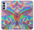 W3597 Holographic Photo Printed Hülle Schutzhülle Taschen und Leder Flip für Samsung Galaxy M14