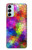 W3677 Colorful Brick Mosaics Hülle Schutzhülle Taschen und Leder Flip für Samsung Galaxy M14