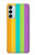W3678 Colorful Rainbow Vertical Hülle Schutzhülle Taschen und Leder Flip für Samsung Galaxy M14