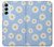 W3681 Daisy Flowers Pattern Hülle Schutzhülle Taschen und Leder Flip für Samsung Galaxy M14