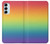 W3698 LGBT Gradient Pride Flag Hülle Schutzhülle Taschen und Leder Flip für Samsung Galaxy M14