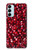 W3757 Pomegranate Hülle Schutzhülle Taschen und Leder Flip für Samsung Galaxy M14