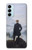 W3789 Wanderer above the Sea of Fog Hülle Schutzhülle Taschen und Leder Flip für Samsung Galaxy M14