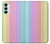 W3849 Colorful Vertical Colors Hülle Schutzhülle Taschen und Leder Flip für Samsung Galaxy M14