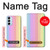 W3849 Colorful Vertical Colors Hülle Schutzhülle Taschen und Leder Flip für Samsung Galaxy M14