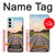W3866 Railway Straight Train Track Hülle Schutzhülle Taschen und Leder Flip für Samsung Galaxy M14