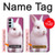 W3870 Cute Baby Bunny Hülle Schutzhülle Taschen und Leder Flip für Samsung Galaxy M14