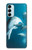 W3878 Dolphin Hülle Schutzhülle Taschen und Leder Flip für Samsung Galaxy M14