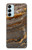 W3886 Gray Marble Rock Hülle Schutzhülle Taschen und Leder Flip für Samsung Galaxy M14