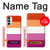 W3887 Lesbian Pride Flag Hülle Schutzhülle Taschen und Leder Flip für Samsung Galaxy M14