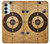 W3894 Paper Gun Shooting Target Hülle Schutzhülle Taschen und Leder Flip für Samsung Galaxy M14