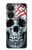 W0223 Vampire Skull Tattoo Hülle Schutzhülle Taschen und Leder Flip für OnePlus Nord CE 3 Lite, Nord N30 5G