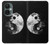 W1372 Moon Yin-Yang Hülle Schutzhülle Taschen und Leder Flip für OnePlus Nord CE 3 Lite, Nord N30 5G