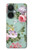 W2178 Flower Floral Art Painting Hülle Schutzhülle Taschen und Leder Flip für OnePlus Nord CE 3 Lite, Nord N30 5G