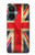 W2303 British UK Vintage Flag Hülle Schutzhülle Taschen und Leder Flip für OnePlus Nord CE 3 Lite, Nord N30 5G