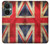 W2303 British UK Vintage Flag Hülle Schutzhülle Taschen und Leder Flip für OnePlus Nord CE 3 Lite, Nord N30 5G