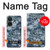 W2346 Navy Camo Camouflage Graphic Hülle Schutzhülle Taschen und Leder Flip für OnePlus Nord CE 3 Lite, Nord N30 5G