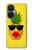 W2443 Funny Pineapple Sunglasses Kiss Hülle Schutzhülle Taschen und Leder Flip für OnePlus Nord CE 3 Lite, Nord N30 5G