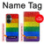 W2683 Rainbow LGBT Pride Flag Hülle Schutzhülle Taschen und Leder Flip für OnePlus Nord CE 3 Lite, Nord N30 5G