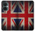 W2894 Vintage British Flag Hülle Schutzhülle Taschen und Leder Flip für OnePlus Nord CE 3 Lite, Nord N30 5G