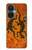 W2901 Lizard Aboriginal Art Hülle Schutzhülle Taschen und Leder Flip für OnePlus Nord CE 3 Lite, Nord N30 5G