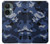 W2959 Navy Blue Camo Camouflage Hülle Schutzhülle Taschen und Leder Flip für OnePlus Nord CE 3 Lite, Nord N30 5G