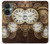 W3172 Gold Clock Live Hülle Schutzhülle Taschen und Leder Flip für OnePlus Nord CE 3 Lite, Nord N30 5G