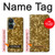 W3388 Gold Glitter Graphic Print Hülle Schutzhülle Taschen und Leder Flip für OnePlus Nord CE 3 Lite, Nord N30 5G