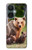 W3558 Bear Family Hülle Schutzhülle Taschen und Leder Flip für OnePlus Nord CE 3 Lite, Nord N30 5G