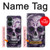 W3582 Purple Sugar Skull Hülle Schutzhülle Taschen und Leder Flip für OnePlus Nord CE 3 Lite, Nord N30 5G