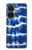 W3671 Blue Tie Dye Hülle Schutzhülle Taschen und Leder Flip für OnePlus Nord CE 3 Lite, Nord N30 5G