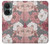 W3716 Rose Floral Pattern Hülle Schutzhülle Taschen und Leder Flip für OnePlus Nord CE 3 Lite, Nord N30 5G