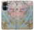 W3717 Rose Gold Blue Pastel Marble Graphic Printed Hülle Schutzhülle Taschen und Leder Flip für OnePlus Nord CE 3 Lite, Nord N30 5G