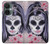 W3821 Sugar Skull Steam Punk Girl Gothic Hülle Schutzhülle Taschen und Leder Flip für OnePlus Nord CE 3 Lite, Nord N30 5G