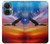 W3841 Bald Eagle Flying Colorful Sky Hülle Schutzhülle Taschen und Leder Flip für OnePlus Nord CE 3 Lite, Nord N30 5G