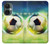 W3844 Glowing Football Soccer Ball Hülle Schutzhülle Taschen und Leder Flip für OnePlus Nord CE 3 Lite, Nord N30 5G