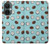 W3860 Coconut Dot Pattern Hülle Schutzhülle Taschen und Leder Flip für OnePlus Nord CE 3 Lite, Nord N30 5G